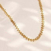 Beaded Cluster Choker - Gold