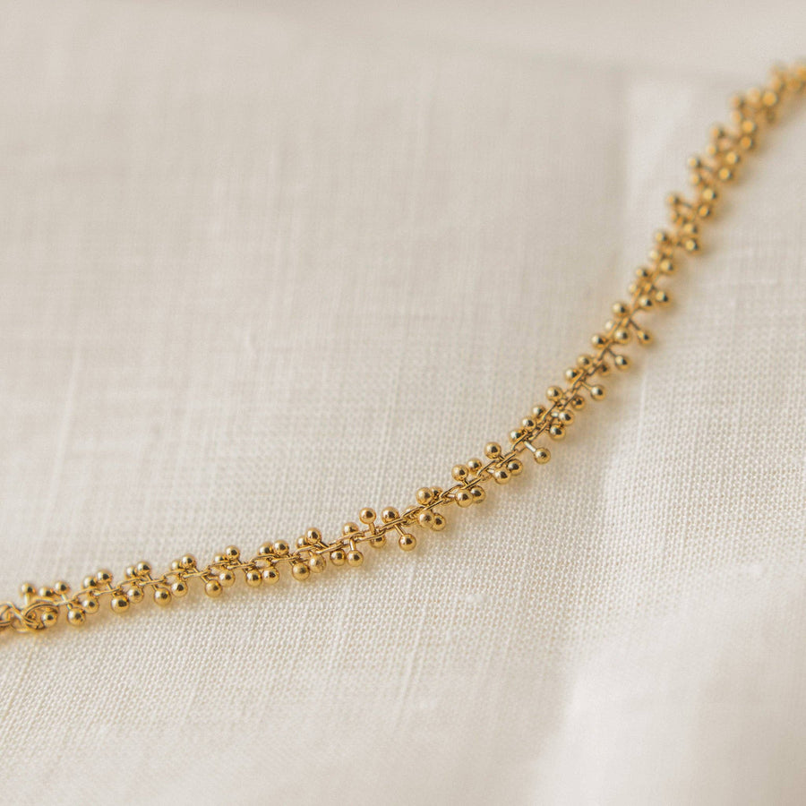 Beaded Cluster Bracelet - Gold