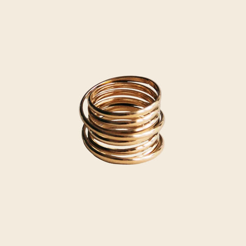 Stacked Band Ring - Gold