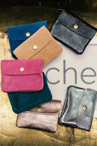 Luce Metallic Leather Wallet - Pink - additional view 2