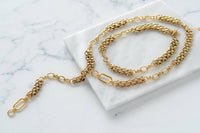 Chunky Gold Lariat Necklace - additional view 3