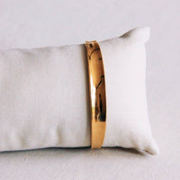 Wide Flared Bangle - Gold - additional view 3