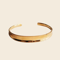 Wide Flared Bangle - Gold - additional view 2