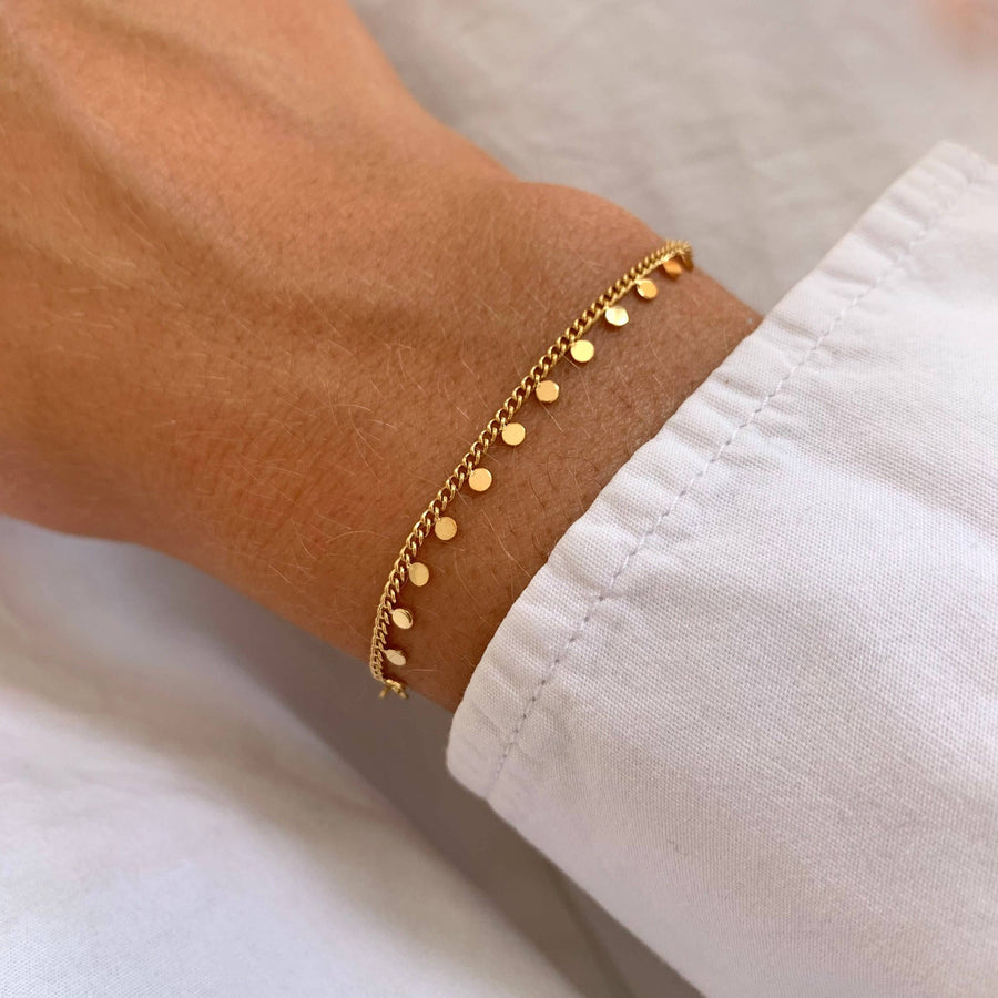 Fine round chain bracelet